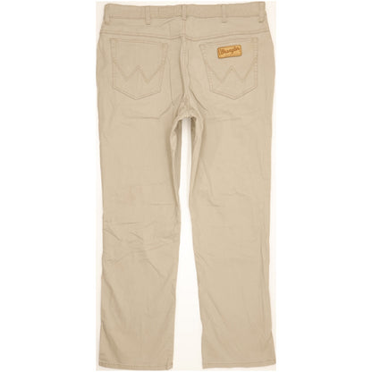 Wrangler Texas Men Beige Straight Regular Stretch Jeans W40 L32