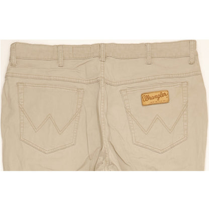 Wrangler Texas Men Beige Straight Regular Stretch Jeans W40 L32