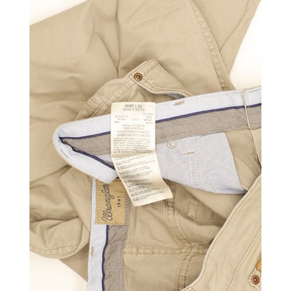 Wrangler Texas Men Beige Straight Regular Stretch Jeans W40 L32