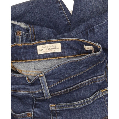 Levi's 724 Women Blue Straight Slim Stretch Jeans W26 L30