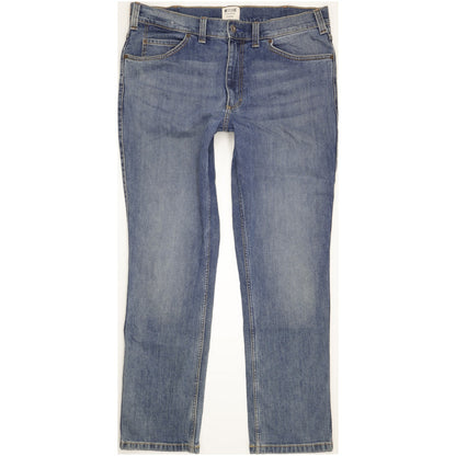 Mustang Tramper Men Blue Straight Regular Stretch Jeans W38 L32