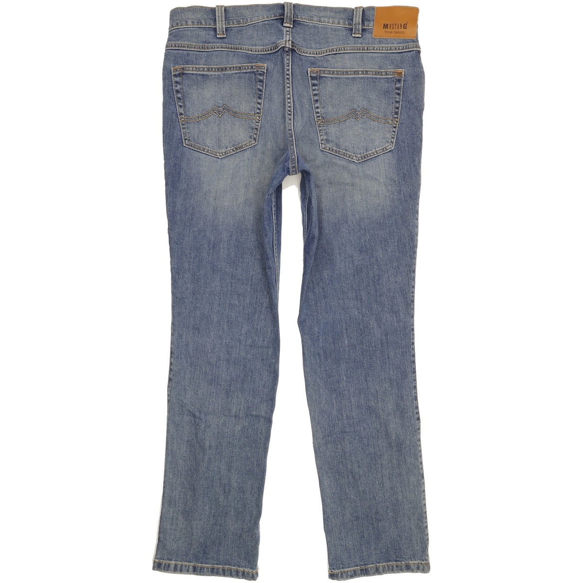 Mustang Tramper Men Blue Straight Regular Stretch Jeans W38 L32