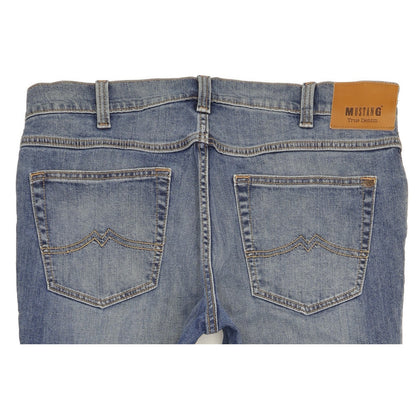 Mustang Tramper Men Blue Straight Regular Stretch Jeans W38 L32