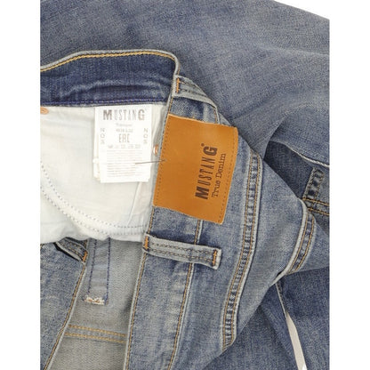 Mustang Tramper Men Blue Straight Regular Stretch Jeans W38 L32