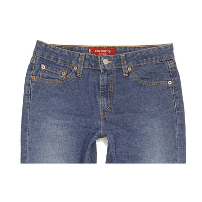 Levi's 519 Women Blue Flared Slim Stretch Jeans W28 L31