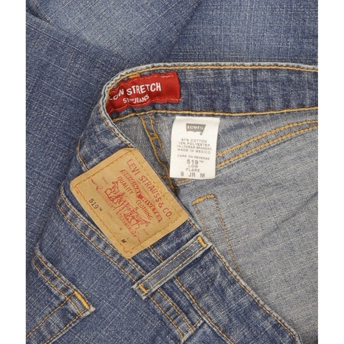 Levi's 519 Women Blue Flared Slim Stretch Jeans W28 L31