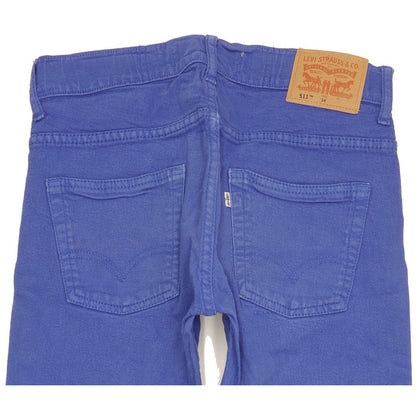 Levi's 511 Kids Blue Straight Slim Stretch Jeans W28 L29