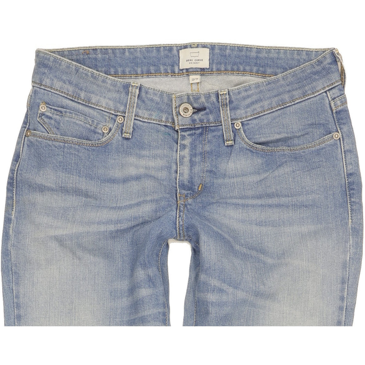 Levi's Demi Curve Women Blue Skinny Slim Stretch Jeans W27 L30