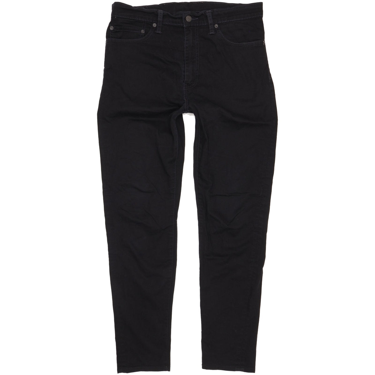 Levi's 510 Men Black Skinny Slim Stretch Jeans W35 L30