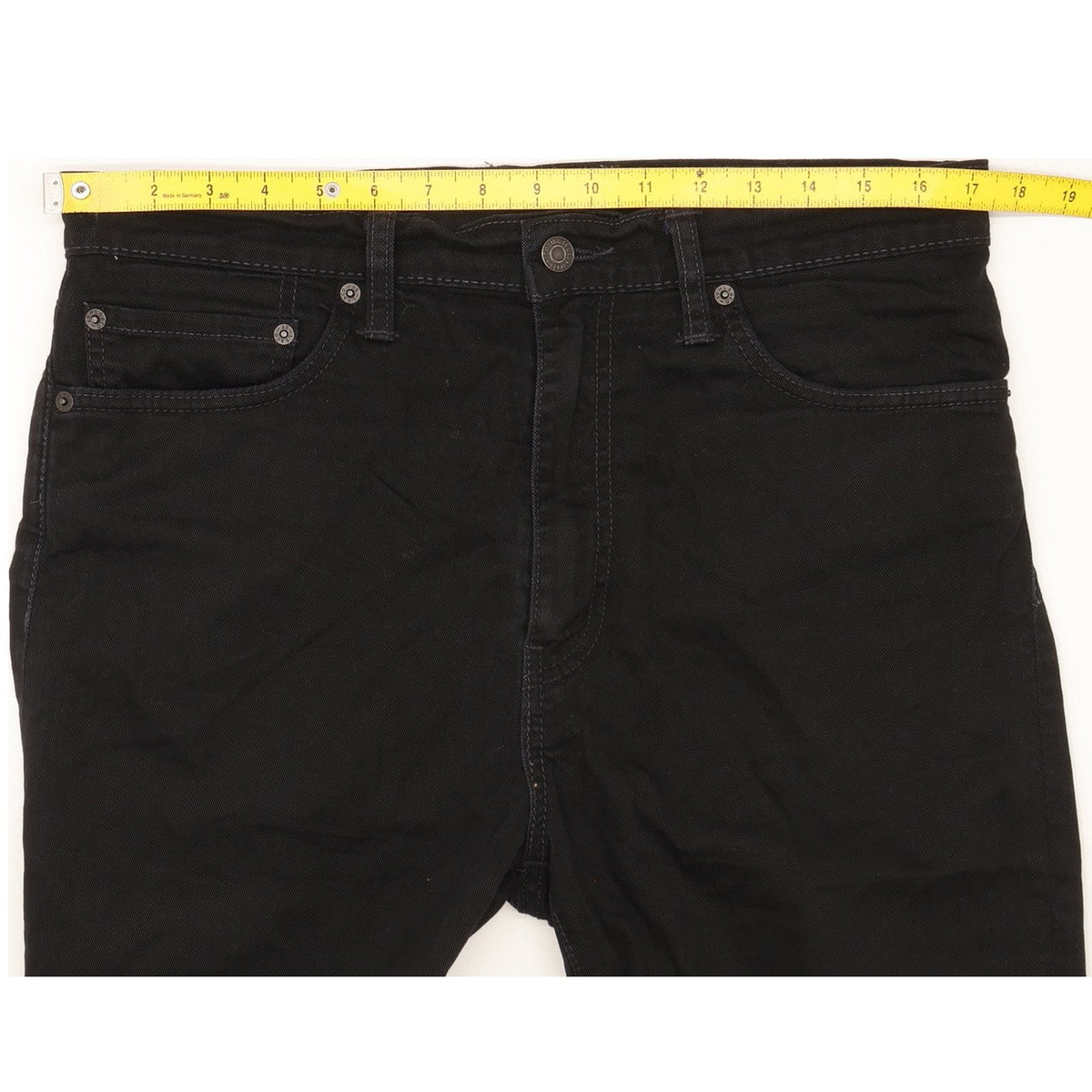 Levi's 510 Men Black Skinny Slim Stretch Jeans W35 L30