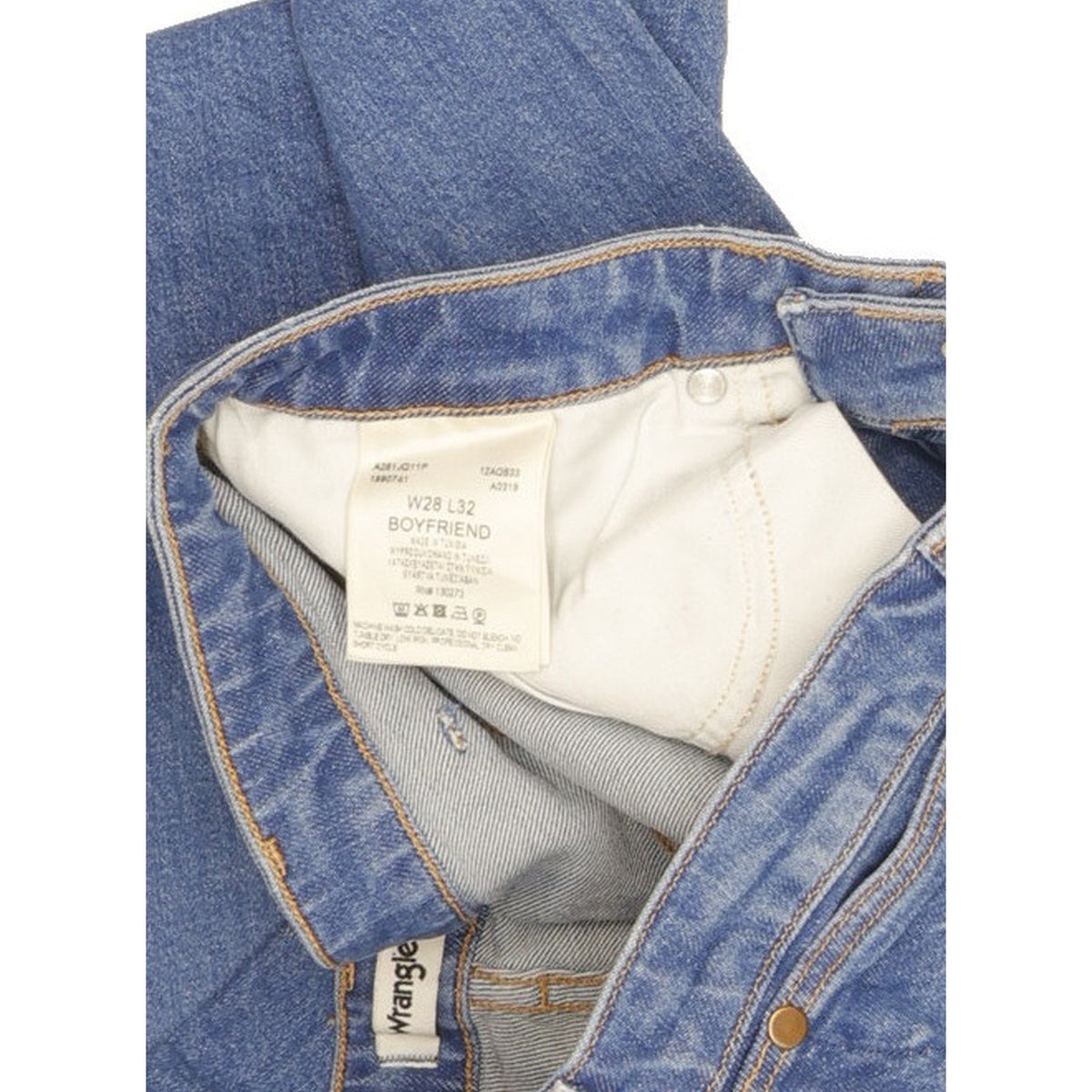 Wrangler Blue Skinny Slim Boyfriend Stretch Jeans High Waisted W28 L26