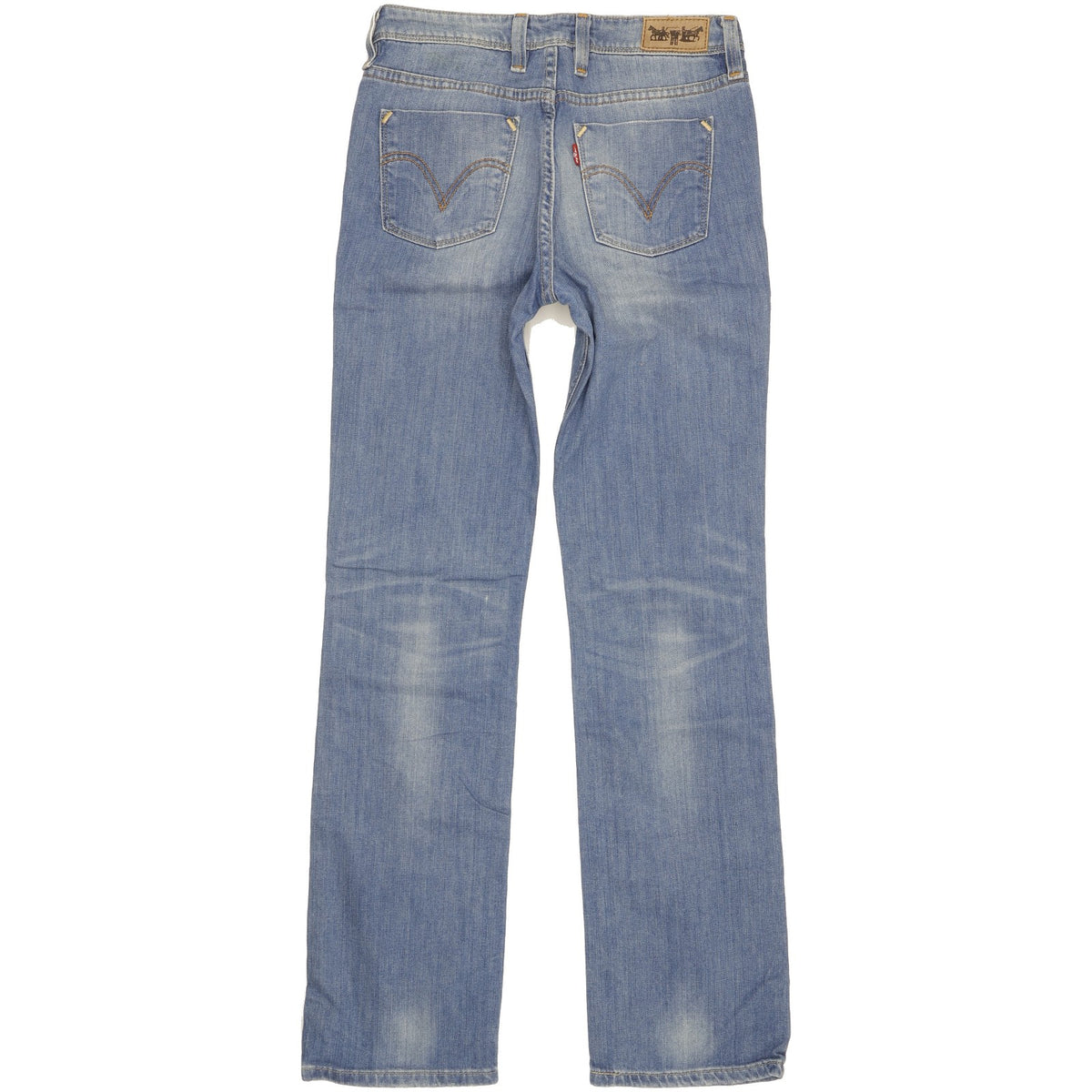 Levi's 627 Women Blue Straight Slim Stretch Jeans W28 L32
