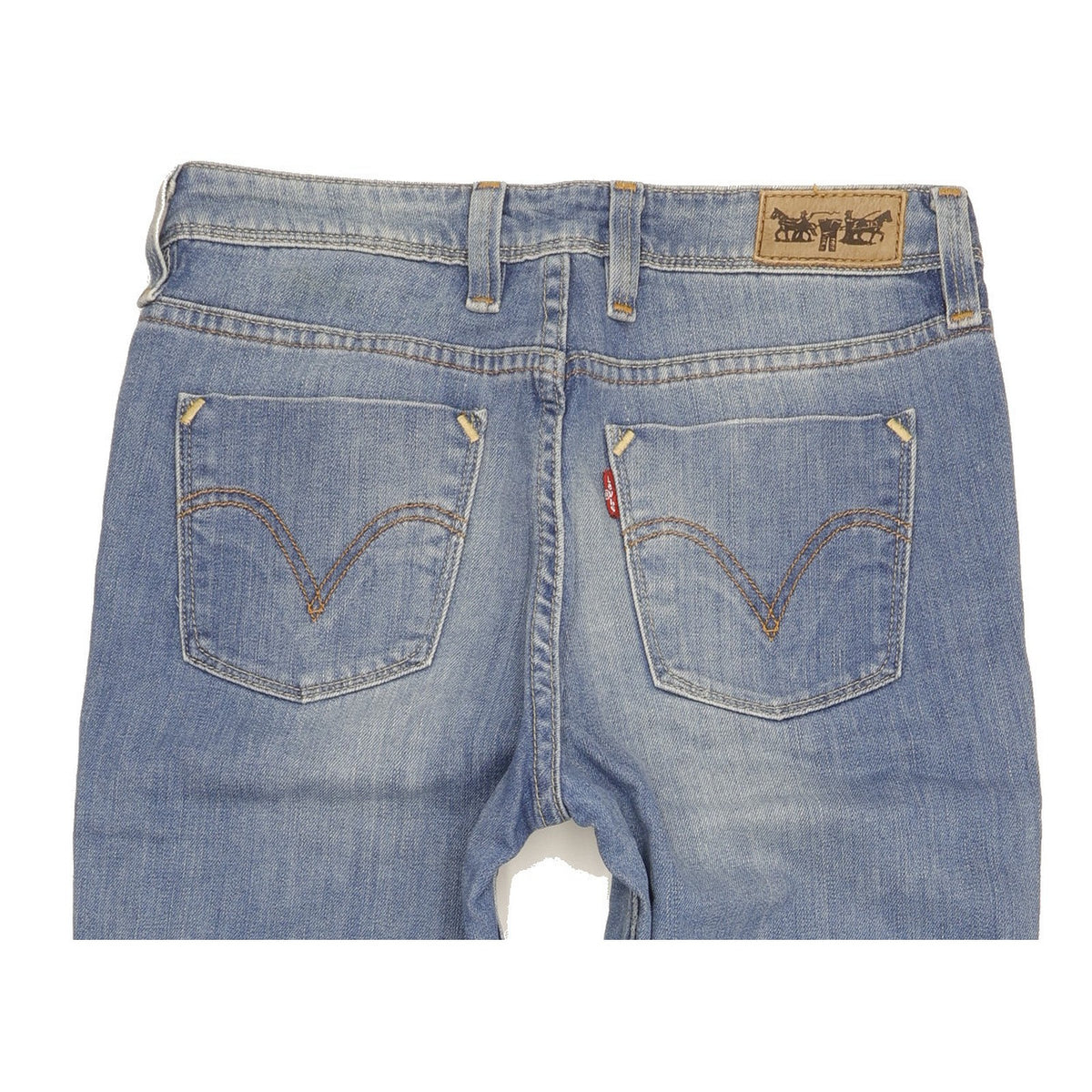 Levi's 627 Women Blue Straight Slim Stretch Jeans W28 L32