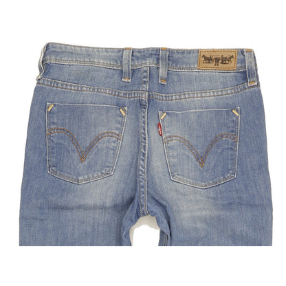 Levi's 627 Women Blue Straight Slim Stretch Jeans W28 L32