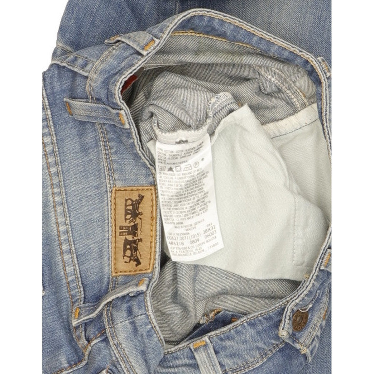 Levi's 627 Women Blue Straight Slim Stretch Jeans W28 L32