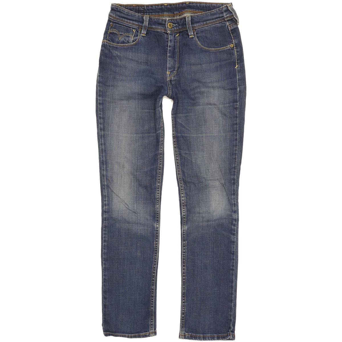 Levi's 628 Women Blue Straight Slim Stretch Jeans W30 L29
