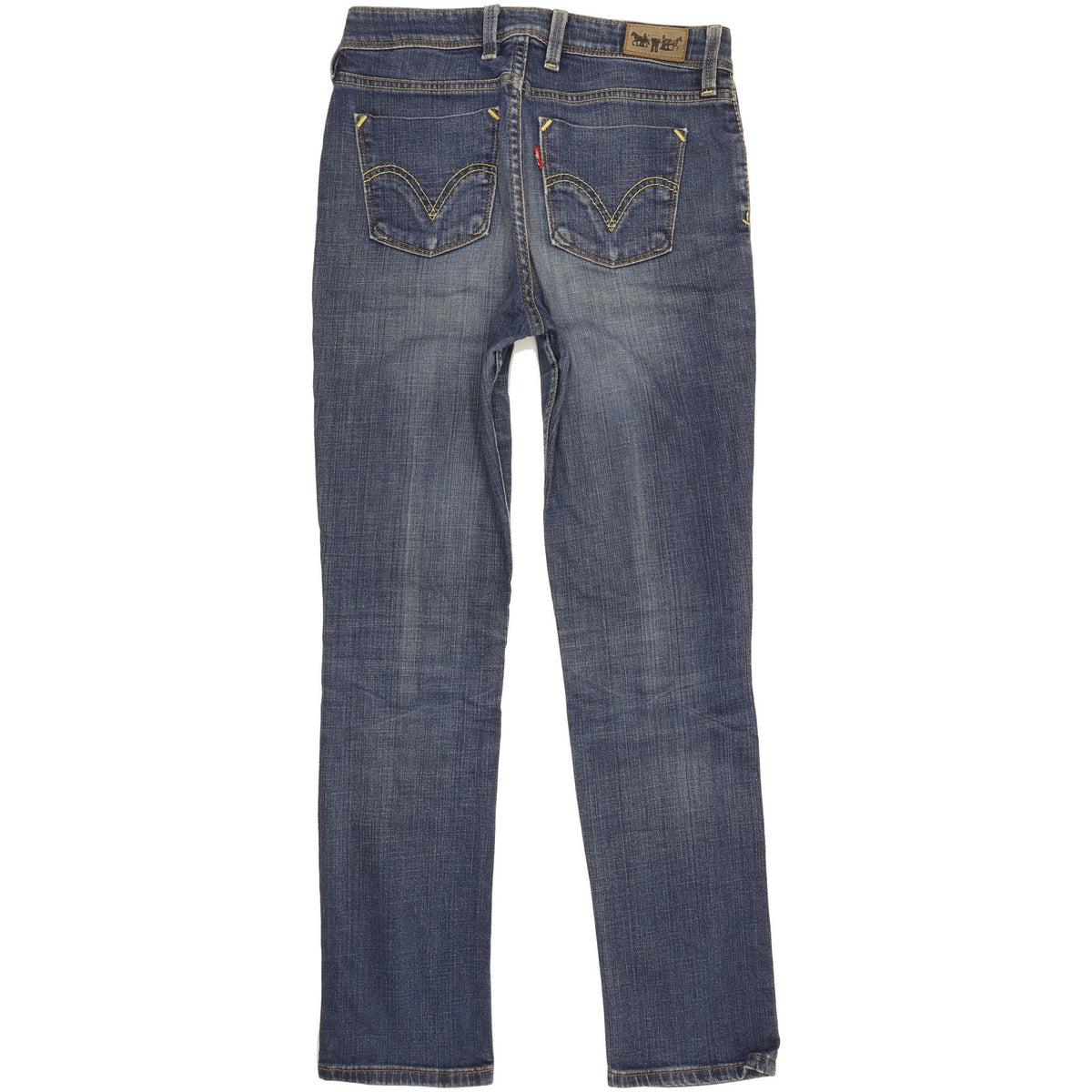 Levi's 628 Women Blue Straight Slim Stretch Jeans W30 L29
