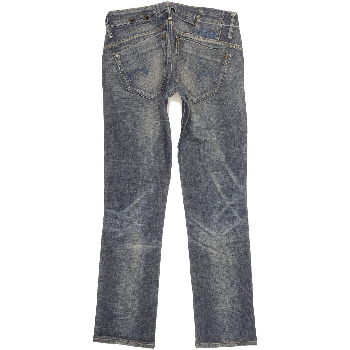 G-Star Women Blue Straight Slim Stretch Jeans W28 L29