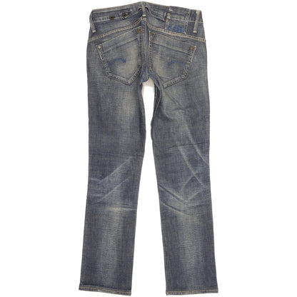G-Star Women Blue Straight Slim Stretch Jeans W28 L29