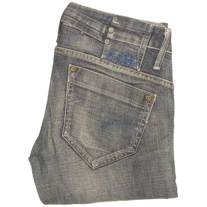 G-Star Women Blue Straight Slim Stretch Jeans W28 L29