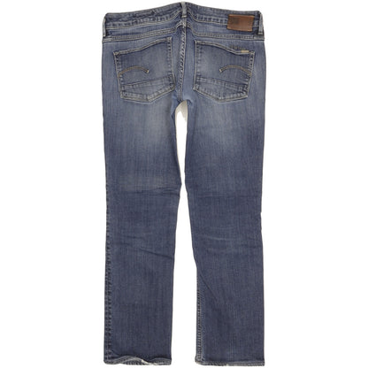 G-Star Women Blue Straight Slim Jeans W30 L28