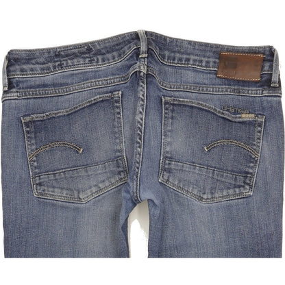 G-Star Women Blue Straight Slim Jeans W30 L28