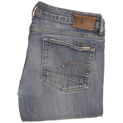 G-Star Women Blue Straight Slim Jeans W30 L28