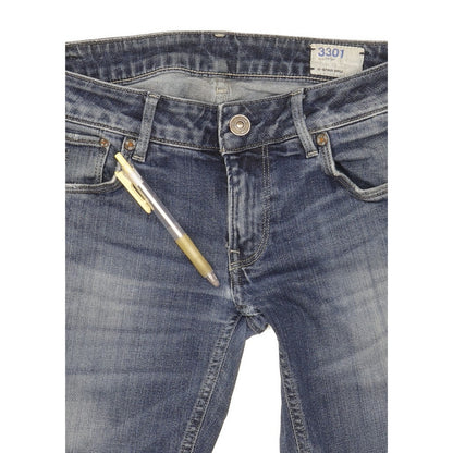G-Star Women Blue Straight Slim Jeans W30 L28