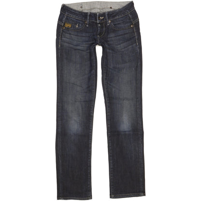 G-Star Midge Women Navy Straight Slim Stretch Jeans W27 L32