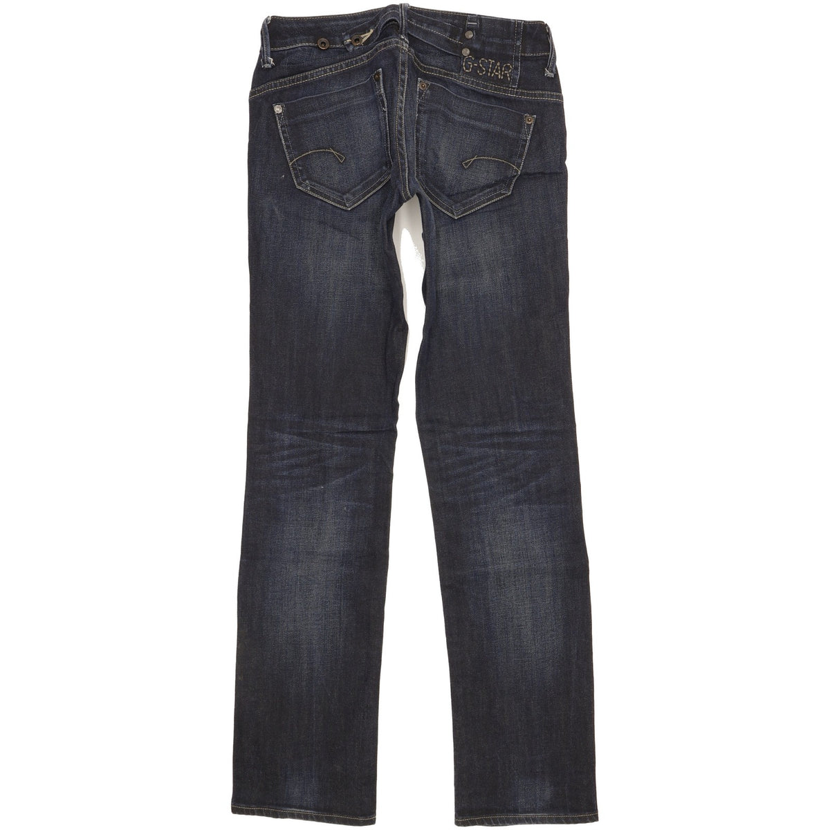 G-Star Midge Women Navy Straight Slim Stretch Jeans W27 L32