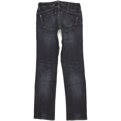 G-Star Midge Women Navy Straight Slim Stretch Jeans W27 L32