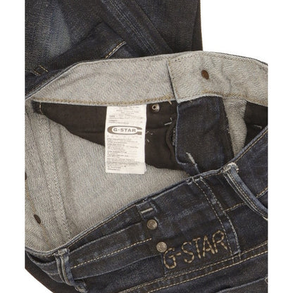 G-Star Midge Women Navy Straight Slim Stretch Jeans W27 L32