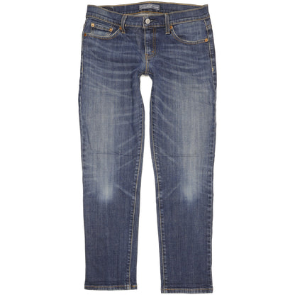 Levi's Women Blue Straight Slim Boyfriend Stretch Jeans W28 L29