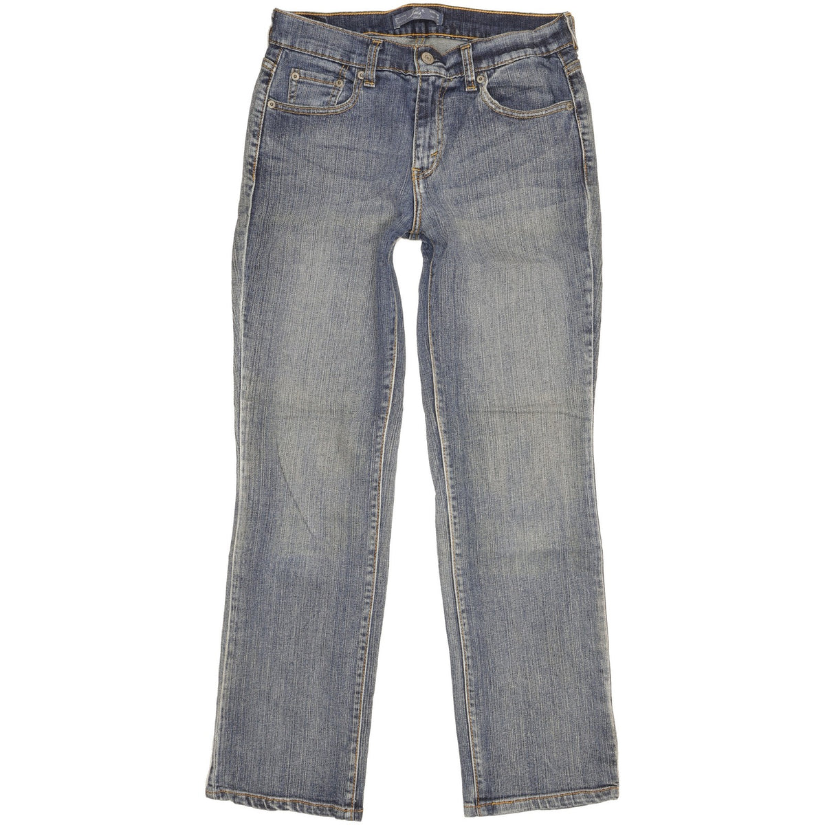 Levi's 505 Women Blue Straight Slim Stretch Jeans W28 L29