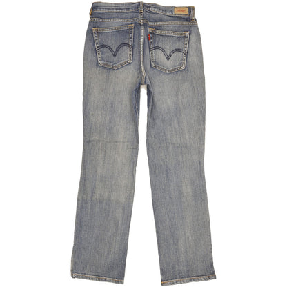 Levi's 505 Women Blue Straight Slim Stretch Jeans W28 L29