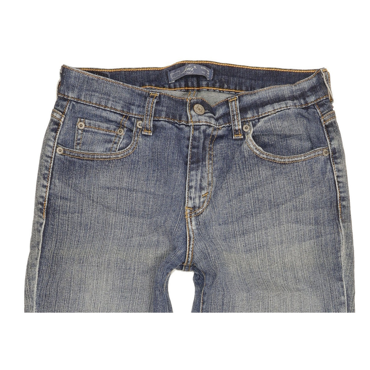 Levi's 505 Women Blue Straight Slim Stretch Jeans W28 L29