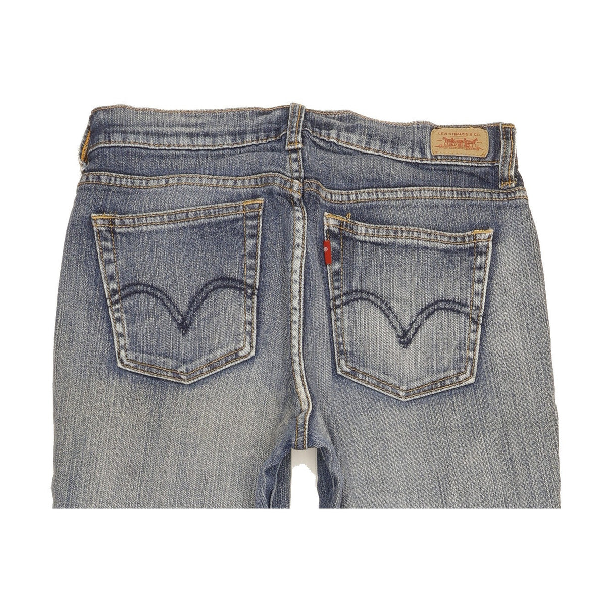 Levi's 505 Women Blue Straight Slim Stretch Jeans W28 L29