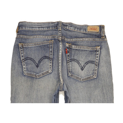Levi's 505 Women Blue Straight Slim Stretch Jeans W28 L29