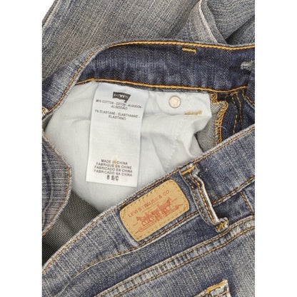 Levi's 505 Women Blue Straight Slim Stretch Jeans W28 L29