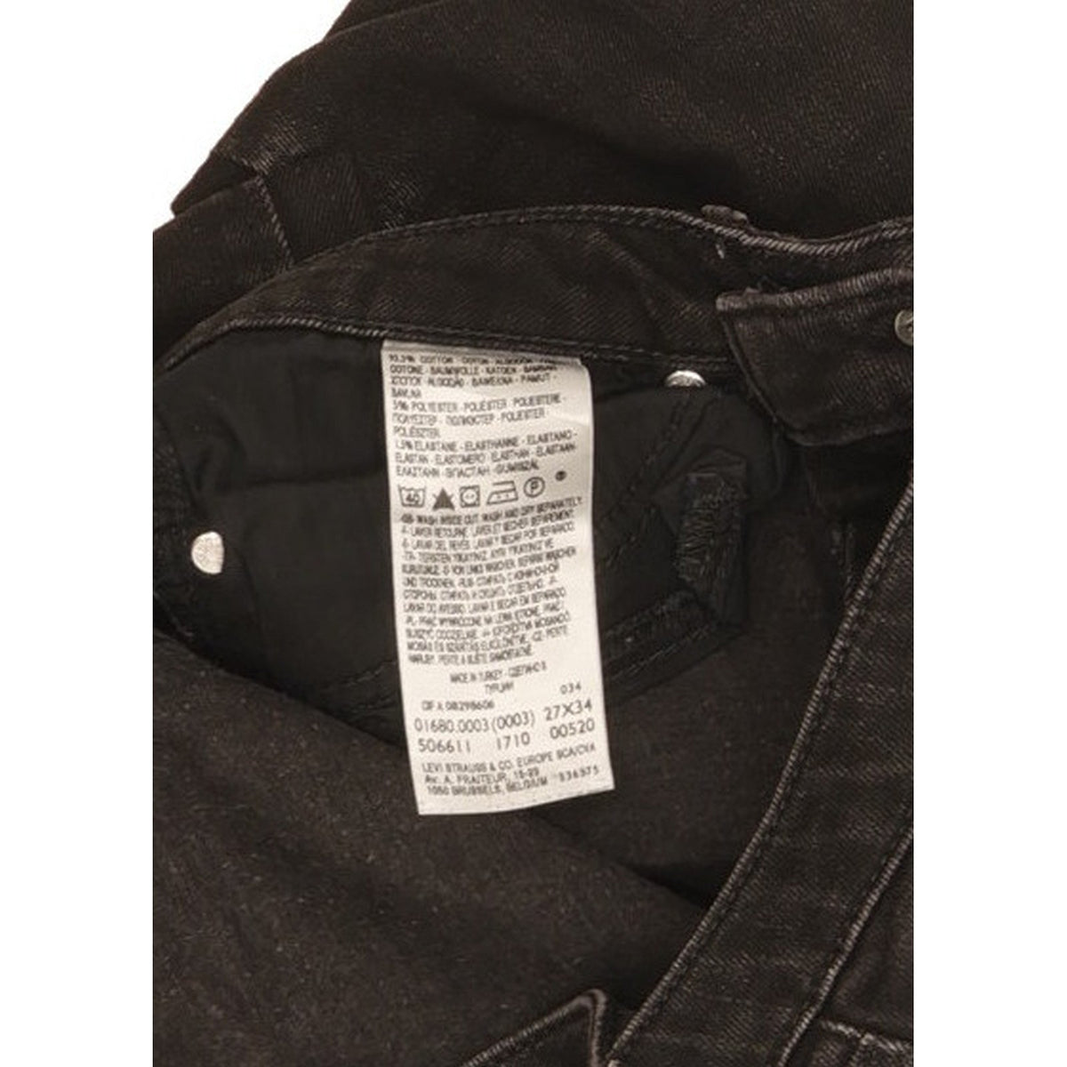 Levi's Women Black Skinny Slim Stretch Jeans W27 L32