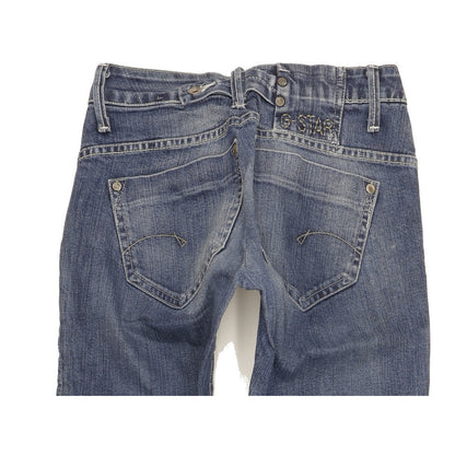 G-Star Women Blue Straight Slim Stretch Jeans W24 L32