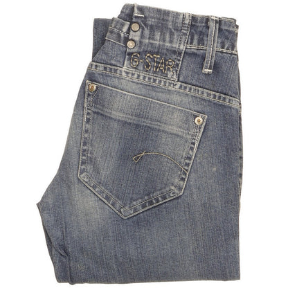G-Star Women Blue Straight Slim Stretch Jeans W24 L32