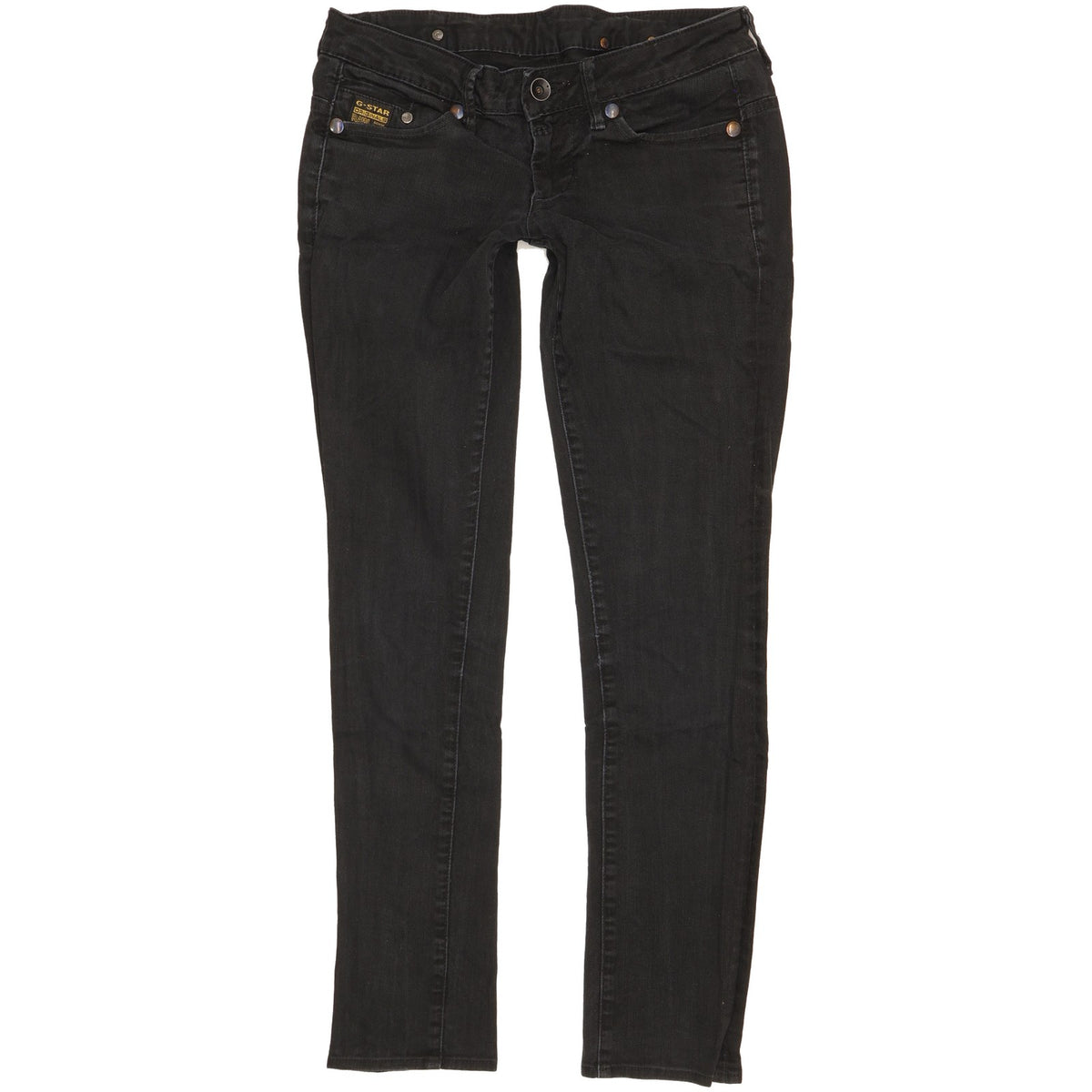 G-Star Women Black Skinny Slim Stretch Jeans W26 L29