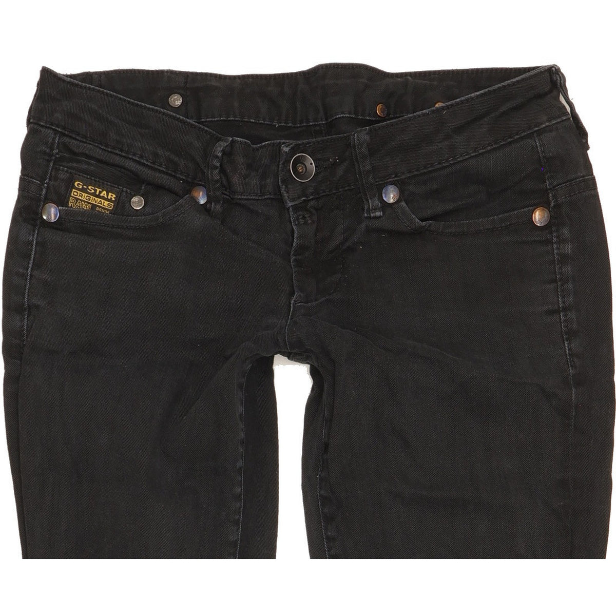 G-Star Women Black Skinny Slim Stretch Jeans W26 L29