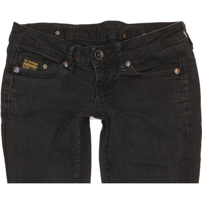 G-Star Women Black Skinny Slim Stretch Jeans W26 L29