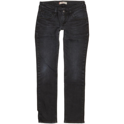 Levi's 571 Women Black Straight Slim Stretch Jeans W29 L31