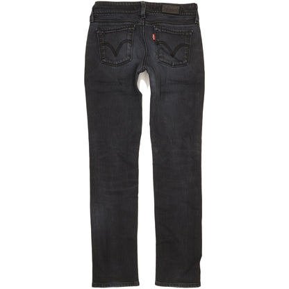 Levi's 571 Women Black Straight Slim Stretch Jeans W29 L31