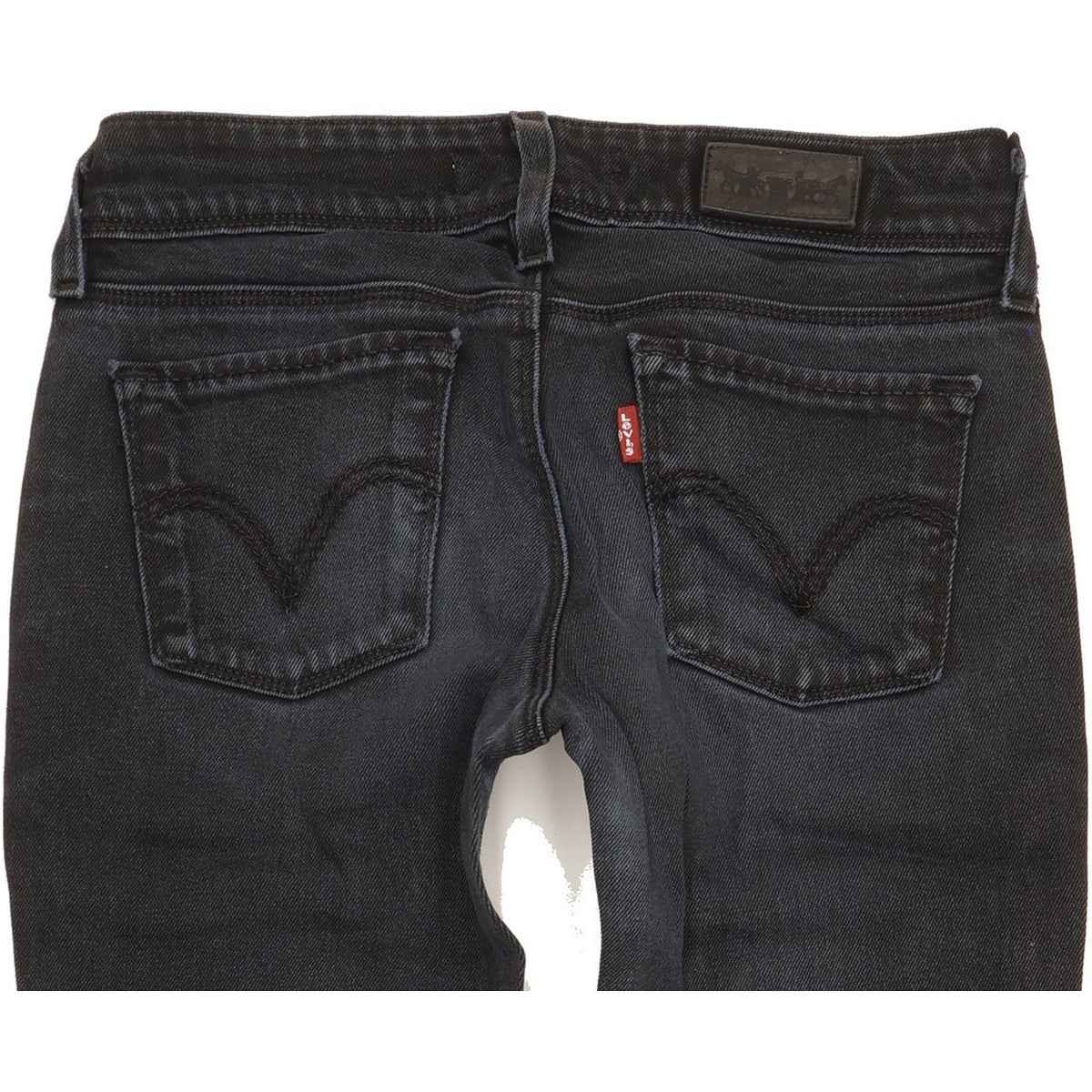 Levi's 571 Women Black Straight Slim Stretch Jeans W29 L31