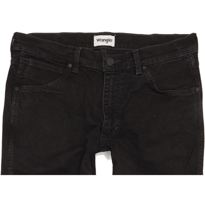 Wrangler Greensboro Men Black Straight Regular Stretch Jeans W33 L32