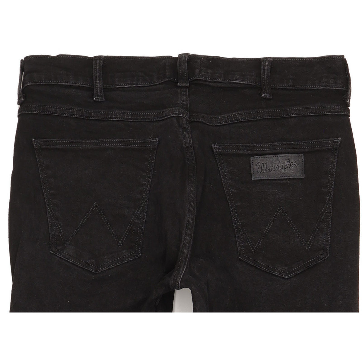 Wrangler Greensboro Men Black Straight Regular Stretch Jeans W33 L32